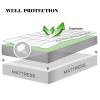EASELAND Twin XL Mattress Pad Pillow Top Mattress Cover Quilted Fitted Mattress Protector Extra Long 8-21" Deep Pocket Cooling Mattress Topper (39x80 Inches, Light Grey) view 3