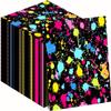 gisgfim 50 Pcs Neon Napkins Glow in Dark Birthday Party Disposable Paper Napkins Decorations Favors for Glow Theme Party view 1