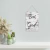 Alioyoit Rustic Style Wooden Signs with Bible Verses but God Laundry Room Decorate Wall Hanging Plaque for Farmhouse Living Room Dinning Room Kitchen Home Decor 8x12inch view 3