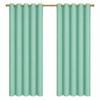 KEMCO Blackout Curtains Room Darkening Thermal Insulated Blackout Grommet Window Curtain for Living Room, Bunglow (2 Panels, Aqua,72 Inch by 84 Inch) view 1
