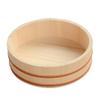 12 Sizes Wooden Hangiri Sushi Oke Rice Mixing Bowl Tub, Traditional Japanese Sushi Basin with Copper Band, for Restaurant Home Kitchen / 36x8CM view 1