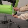 Melaluxe Office Chair Cover - Universal Stretch Desk Chair Cover, Computer Chair Slipcovers (Size: L) - Fluorescent Green view 2