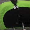 Melaluxe Office Chair Cover - Universal Stretch Desk Chair Cover, Computer Chair Slipcovers (Size: L) - Fluorescent Green view 3