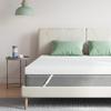 Novilla 4 Inch Memory Foam Mattress Topper, Medium Firm Mattress Topper Full with Non-Slip Design, High Density Gel Mattress Topper for Cooling, Motion Isolation & Pressure Relieving Sleep White view 1