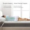Novilla 4 Inch Memory Foam Mattress Topper, Medium Firm Mattress Topper Full with Non-Slip Design, High Density Gel Mattress Topper for Cooling, Motion Isolation & Pressure Relieving Sleep White view 2