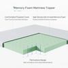 Novilla 4 Inch Memory Foam Mattress Topper, Medium Firm Mattress Topper Full with Non-Slip Design, High Density Gel Mattress Topper for Cooling, Motion Isolation & Pressure Relieving Sleep White view 3