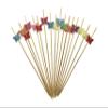 200 Pcs Cocktail Picks, 4.7 Inch Colorful Fruit Sticks, Disposable Bamboo Toothpicks for Birthday Hawaii Theme Party Supplies (Butterfly) view 1