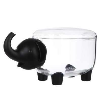Hemoton Elephant Shape Plastic Storage Box Makeup Organizer Tray for Cosmetics Perfume Organizer Storage Bins Lids
