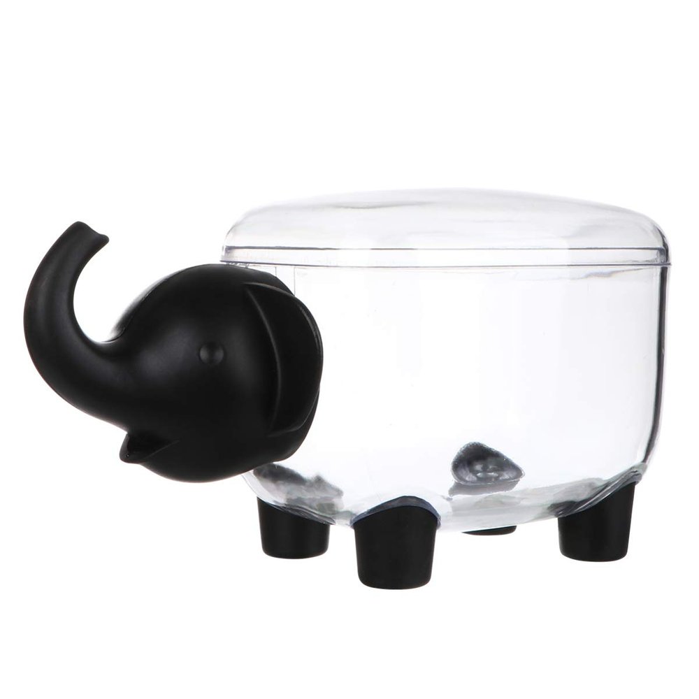 Hemoton Elephant Shape Plastic Storage Box Makeup Organizer Tray for Cosmetics Perfume Organizer Storage Bins Lids