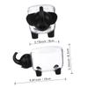 Hemoton Elephant Shape Plastic Storage Box Makeup Organizer Tray for Cosmetics Perfume Organizer Storage Bins Lids view 2