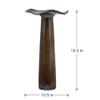 A&B Home Cylindrical Brown Flower Vase - Slim Glass Flower Vase, Tabletop Home Dcor, Bedroom Living Room Entryway Console Table Accent Piece, 11" x 11" x 20" view 2