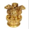 AONA Decorative Brass Ashoka Stambh Emblem India Ashok Chakra Pillar Memento Sculpture Home Office Desk Artwork Showpiece Height 10 Inch view 4