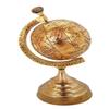 Antique Globe Shinny Brass Decor Home Office Table Decor Unique Reproduction Globe Gifts Boss Love Everyone Mini World Globe - Modern Map in Antique BY MUSKAN NAUTICAL STORE view 1