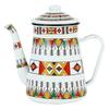 1.2L Enamel Coffee Pot Pour Over Milk Water Jug Pitcher Barista Teapot Kettle for Gas Stove and Induction Cooker view 1