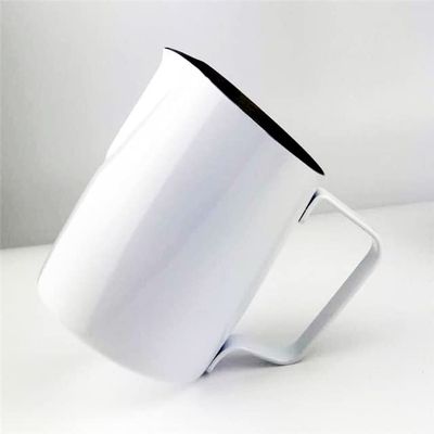 420ml Stainless Steel Milk Frothing Jug Coffee Pitcher Espresso Coffee Pitcher Barista Craft Frothing Jug Inclined Mouth Mugs