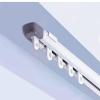 tipiace Ceiling Mounting Telescopic Curtain Track Measurement-Free Curtain Rail Suitable for Office, Living Room and Room Divider(white -Suitable window size33.4 to 59 or 2.78ft to 4.92ft) view 1