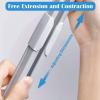 tipiace Ceiling Mounting Telescopic Curtain Track Measurement-Free Curtain Rail Suitable for Office, Living Room and Room Divider(white -Suitable window size51.1 to 94.4 or 4.26ft to 7.87ft)) view 3
