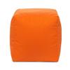 Gouchee Home Outdoor/Indoor Fade Resistant Cube Soleil Bean Bag Pouf with Filling Orange view 1
