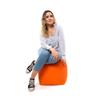 Gouchee Home Outdoor/Indoor Fade Resistant Cube Soleil Bean Bag Pouf with Filling Orange view 4