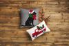 Mud Pie Dog Square Felt Wool Pillow, 18"x 18", Truck 125 Count view 2