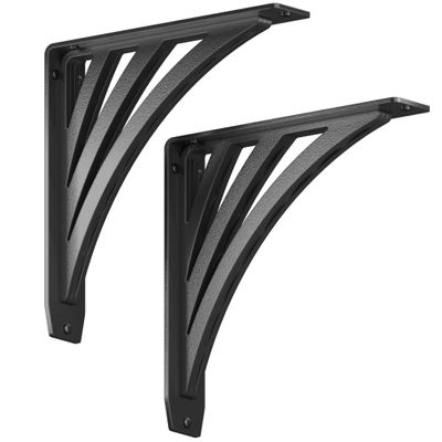 Starby Ravenel Designer Series Heavy Duty Decorative Mantel and Countertop Supports - Beautifully Crafted Corbels for Fireplace, Shelving or Counters - 500 Lb Capacity - (2 Pack) (10"x10"x2")