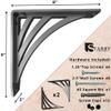 Starby Ravenel Designer Series Heavy Duty Decorative Mantel and Countertop Supports - Beautifully Crafted Corbels for Fireplace, Shelving or Counters - 500 Lb Capacity - (2 Pack) (8"x8"x2") view 3