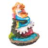 Relaxing Mermaid with Crab Backflow Cone Burner - 6" view 1