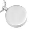 LiHiFG Dog paw & Round Shape Stainless Steel Cremation Lockets for Ashes Loss of Pet Memorial Urn Pendant Necklace+Funnel view 3