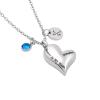 LiHiFG Eternal Memory for Grandma Stainless Steel Keepsake Jewelry Cremation Pendant Necklace for Ashes - Flower in My Heart view 1