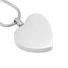LiHiFG Pet Remains Jewelry Engraved Dog Paw Print Forever in My Heart Stainless Steel Cremation Pendant Neckalce for Ashes view 2