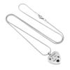 LiHiFG Pet Remains Jewelry Engraved Dog Paw Print Forever in My Heart Stainless Steel Cremation Pendant Neckalce for Ashes view 4