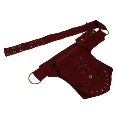 DOITOOL Vintage Bag Holder Crossbody Purse Large Pockets Outdoor Waist Pack for Men Women