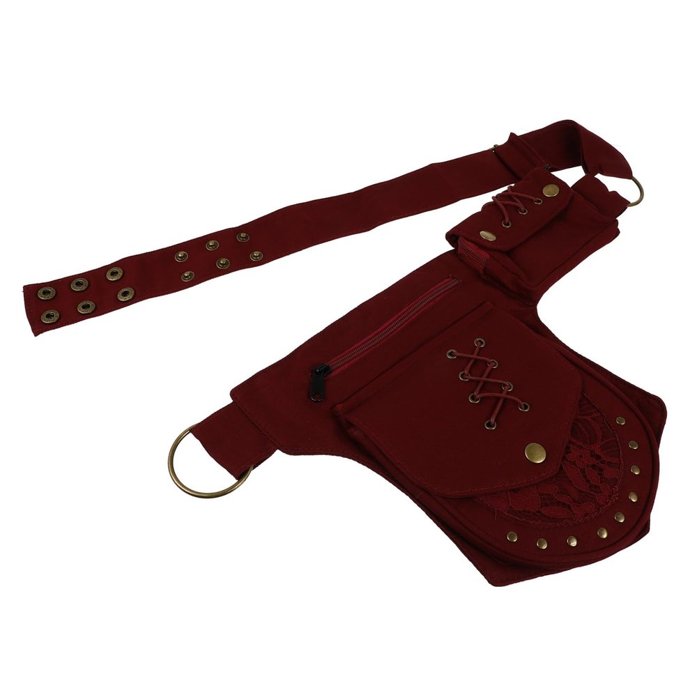 DOITOOL Vintage Bag Holder Crossbody Purse Large Pockets Outdoor Waist Pack for Men Women