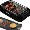 Smokeless Indoor Grill, CUSIMAX Electric Grill with Tempered Glass Lid, 1500 Indoor Grill & Flat Top Griddle for Cusimax Smokeless Grills, Pancake Griddle Plate, Dishwashe-Safe view 1