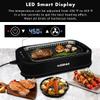 Smokeless Indoor Grill, CUSIMAX Electric Grill with Tempered Glass Lid, 1500 Indoor Grill & Flat Top Griddle for Cusimax Smokeless Grills, Pancake Griddle Plate, Dishwashe-Safe view 4