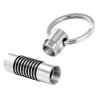 LiHiFG Dog/Cat Paw Prints Cremation Keychains for Pet Keepsake Jewelry 316L Stainless Steel Cylinder Key Chain for Ashes view 2