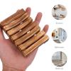 Cabilock 3pcs Natural Soap Dish Bar Soap Holder for Kitchen Bathroom Draining Design Keeps Dry Stylish Functional Case for Sink Countertop view 3
