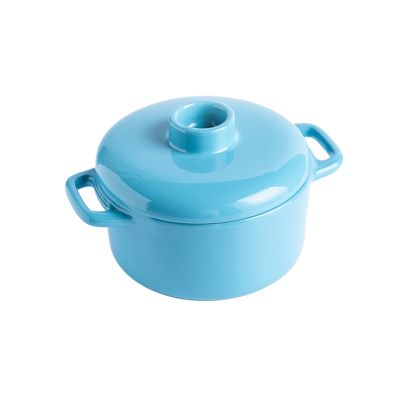 1100ml Ceramic Instant Noodle Bowl Kitchen Soup Salad Cereal Bowl With Lids And Non-slip Handle Ramen Bowsl For Dormitory Office - Blue Green (Color : Blue, Size : 1100ML)