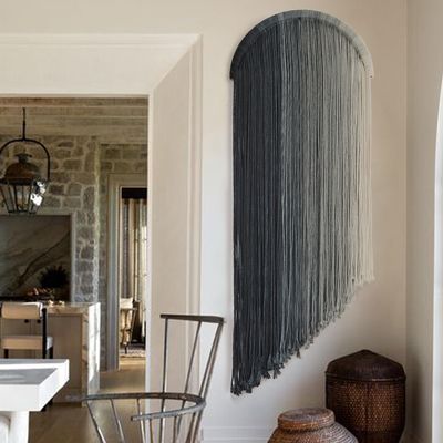 Macrame Wall Hanging Dip Dyed Macrame Decor for Living Room Bedroom Boho Decor 20"