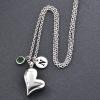LiHiFG Eternal Memory for Grandma Stainless Steel Keepsake Jewelry Cremation Pendant Necklace for Ashes - Flower in My Heart view 4