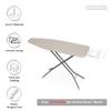 Encasa XO Ironing Board Cover and Pad 54"x18" - 4mm Felt X-Large Iron Board Cover with Padding - Heat Resistant, Stain-Safe Dye, Non Slip Elastic Bungee Cord Tightening Iron Table Cover Beige view 2