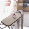 Encasa XO Ironing Board Cover and Pad 54"x18" - 4mm Felt X-Large Iron Board Cover with Padding - Heat Resistant, Stain-Safe Dye, Non Slip Elastic Bungee Cord Tightening Iron Table Cover Beige view 3