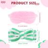 12 Pieces Sleepover Slumber Party Favors for Girls, Spa Party Supplies, Plush Eye Mask Sleep Eyeshade and Bow Headbands for Girls Women view 2