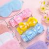 12 Pieces Sleepover Slumber Party Favors for Girls, Spa Party Supplies, Plush Eye Mask Sleep Eyeshade and Bow Headbands for Girls Women view 4