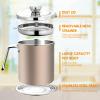 Chihee Grease Container Stainless Steel Bacon Grease Saver with Fine Mesh Strainer 2L / 67.6 fl oz Cooking Oil Keeper Stoarge Can with Dust-proof Lid Non-slip Tray for Kitchen Frying view 2