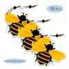 10 Pcs Beehive Ornaments Wood Bumble Bee Cutouts for Tree Tray Wreath Christmas Festival, Bee Kind Sign Art Crafts Home Hanging Decor, Bulk view 4