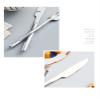 24 Piece Silverware Set For 6, Stainless Steel Silverware Set, Modern Sleek Flatware Set, Include Knife/Fork/Spoon & Long Teaspoon Mirror-Polished Dishwasher Safe Cutler view 4