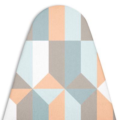 Encasa XO Ironing Board Cover and Pad 54"x18" Standard Size | Thick 4mm Felt Padded Iron Board Cover with Padding, Scorch & Stain Resistant Cotton, Heavy Duty Elastic Bungee Snug Fit - [Design]