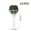 EXCEART Wedding Bouquets for Bride: 12Pcs Bridal Wedding Bouquet Holders with Green Floral Foam, Plastic Flower Bases for Bride Floral Arrangement Decoration view 2