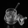 245ml Transparent Beehive?shaped Honey Pot Glass with Dipper Stick , Honey Jar , Suitable for Storing and Dispensing Honey , Honey Container for Storage , Honey Jar , 245ml Transparent Beehive?shaped view 2